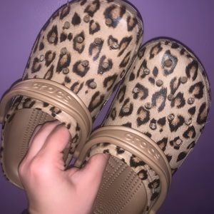 Classic Leopard Print Crocs